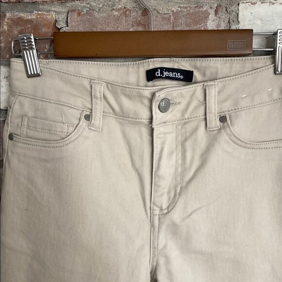 D. Jeans Beige Skinny Jeans Size 4 - Picture 2 of 5